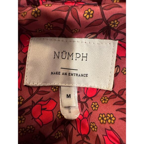 Anthropologie Numph Lillie Floral Full Zip Puffer Jacket Medium - Picture 10 of 12